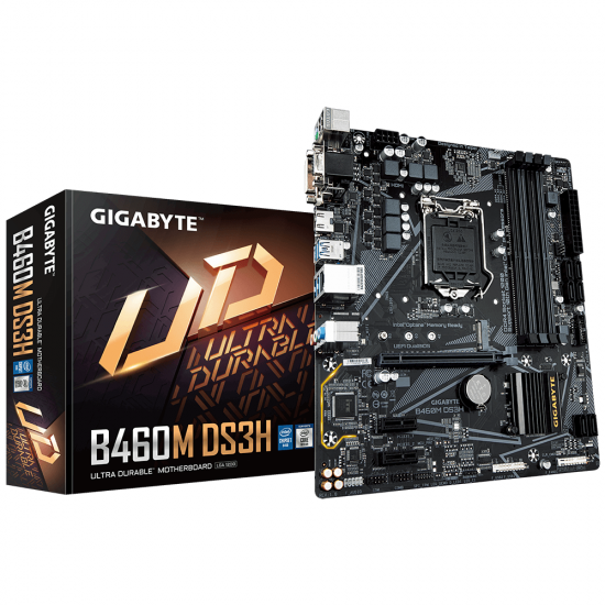 Motherboard GIGABYTE B460M-DS3H 1.0, Socket 1200 (400 Series), 4 x DDR4
