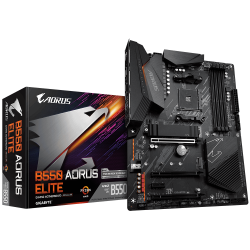 Дънна платка GIGABYTE B550 AORUS ELITE  Socket AM4, 4 x DDR4, PCI-E 4 RGB Fusion 2.0