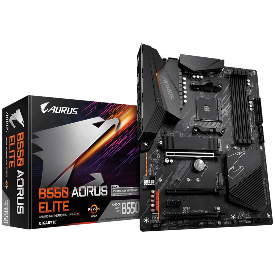 Motherboard GIGABYTE B550 AORUS ELITE Socket AM4, 4 x DDR4, PCI-E 4 RGB Fusion 2.0