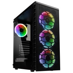 Кутия Kolink Observatory Lite Mesh RGB Mid-Tower, Черен