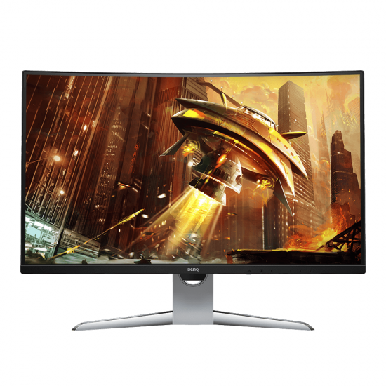 Monitor BenQ EX3203R, VA, 31.5 inch, Wide, 1440p, 144Hz, HDMI, DisplayPort, Type-C, Curved, DisplayHDR 400, AMD FreeSync 2, Gray