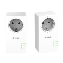 PowerLine Адаптер D-Link DHP-P601AV/E, 1000 HD Gigabit Passthrough Kit, 1000 Mbps, 2 бр. в пакет