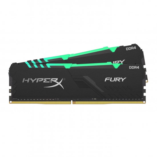 Memory HyperX Fury RGB 32GB(2x16GB) DDR4 PC4-29800 3733MHz CL19 HX437C19FB3AK2/32