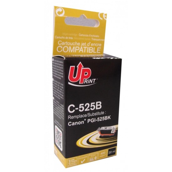 Мастилница UPRINT PGI525 CANON, С чип, Черен Ink cartridge UPRINT PGI525 CANON, WITH CHIP, Black