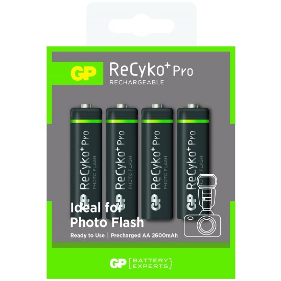 Rechargeable Battery GP R6 AA 2600mAh NiMH 4 бр. 270AAHCNP-GB4 Recyko PRO Gift box GP