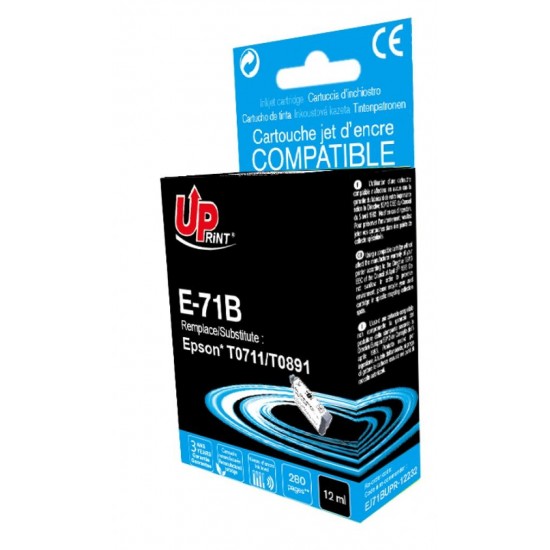 Ink cartridge UPRINT T0711/T0891 EPSON, Black