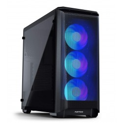 Кутия Phanteks P400A TG ARGB Mid-tower, Черен