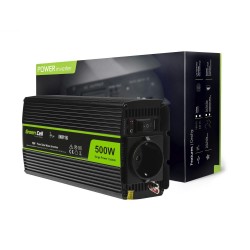Инвертор 12/220 V  DC/AC 500W/1000W, Чиста синусоида, GREEN CELL