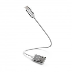 Кабел HAMA USB-C мъжко- USB 2.0 A мъжко, 0.2 м., 480Mbit/s,Бял