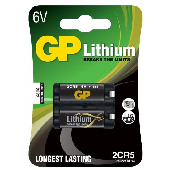 Battery lithium photo 2CR5 6V GP