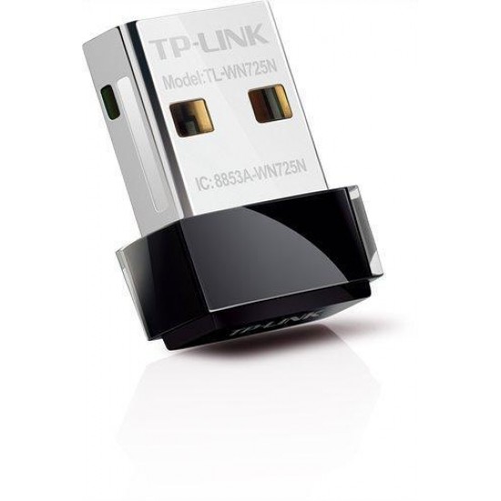 Nano Adapter TP LINK TL-WN725N, USB, Realtek, 2.4Ghz, 802.11n/g/b