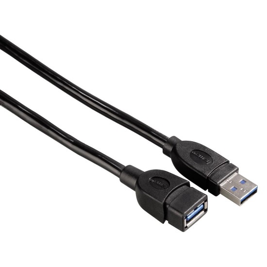 USB 3.0 Extension cable HAMA 54504 USB-A Plug - USB-A Socket, 0.5 m, 1 star, shielded