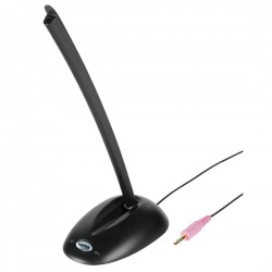 Настолен микрофон HAMA CS-198, за PC/лаптоп, 3.5 mm жак, Черен Настолен микрофон HAMA CS-198, за PC/лаптоп, 3.5 mm жак, Черен