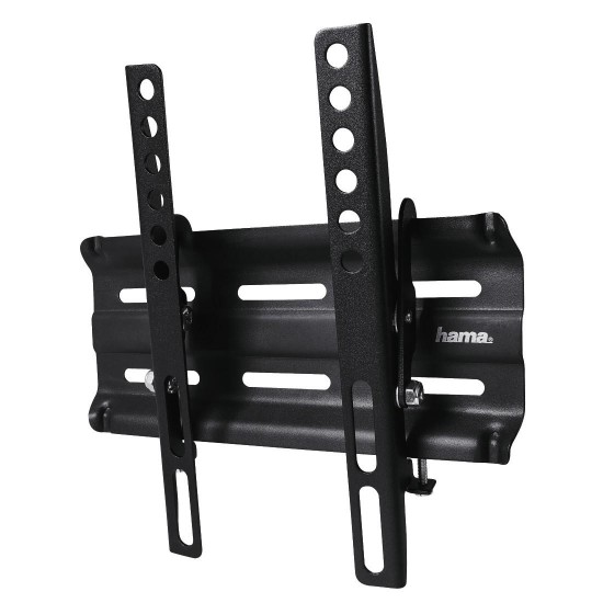 FIX TV Wall Bracket HAMA 118114, Tilt 0/10&deg;, 19"-48", 25 kg, VESA 200, 1 star, Black