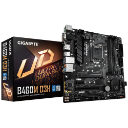 Дънна платка GIGABYTE B460M-D3H 1.0, Socket 1200 (400 Series), 4 x DDR4