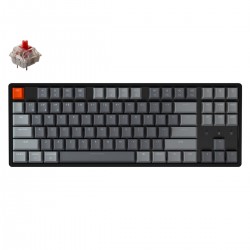 Геймърска Механична клавиатура Keychron K8 Aluminum, TKL Gateron, Red Switch RGB LED, Gateron, Red Switch ABS