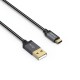Кабел HAMA Elite USB-C мъжко-USB-A мъжко, 0.75 м.,5 звезди,480Mbit/s Антрацит