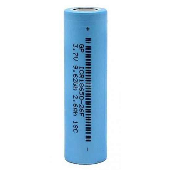 Rechargeable Battery GP 18650, 2600mAh, Li-ion