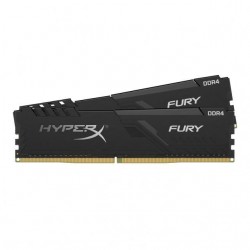 Памет HyperX Fury Black 16GB(2x8GB) DDR4 PC4-21300 2666MHz CL16 HX426C16FB3K2/16