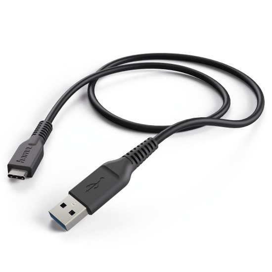 Hama Charging/Data Cable, USB Type-C - USB 3.1 A Plug, 1 m, black