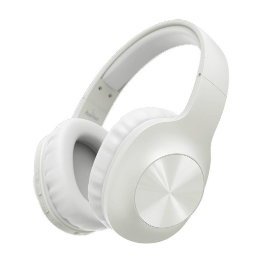 Hama Bluetooth&reg; "Calypso" headphones, over-ear, microphone, bass booster, white