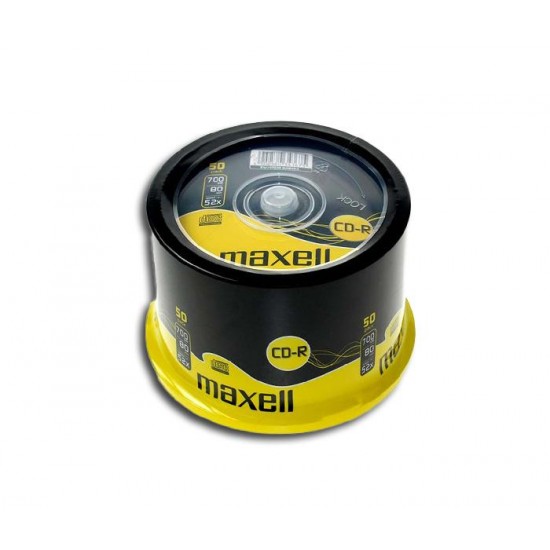 CD-R80 MAXELL cake box wrapped, 700MB, 52x, 50pk