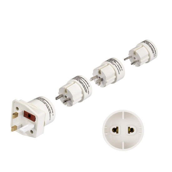 Адаптер HAMA 44220 комплект ,EU Universal II Travel Adapter HAMA 44220 ,"Universal II" Travel Adapter Plug Set