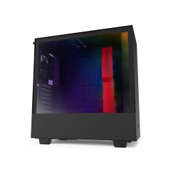 Кутия NZXT H510i Smart Matte Mid-Tower, Black/Red