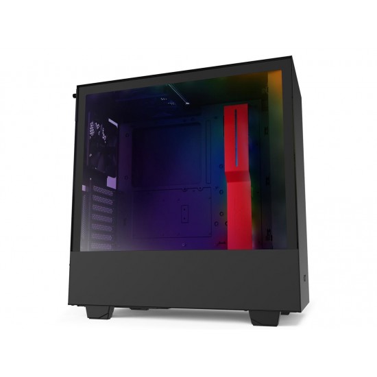 Case NZXT H510i Smart Matte Mid-Tower, Black/Red