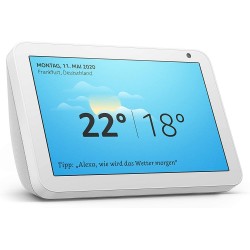 Смарт тонколона Amazon Echo Show 8, сензорен екран, гласов асистент, Бял