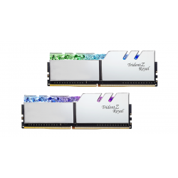 Памет G.SKILL Trident Z Royal Silver 32GB(2x16GB) DDR4 PC4-32000 4000MHz CL16 F4-4000C16D-32GTRSA