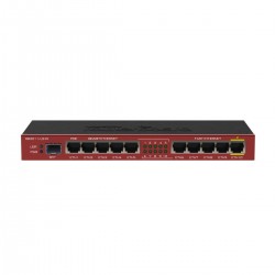 Рутер MikroTik RB2011ils-IN, CPU 600 MHz, 64MB RAM, 1x SFP port, 5xLAN, 5XGbit LAN, RouterOS L4, desktop case, PSU