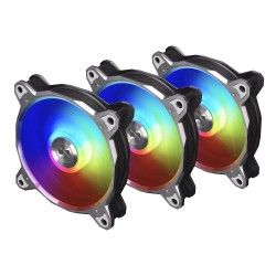 Вентилатор Lian Li Bora Digital BR120, 3 Fan комплект, ARGB, с включен контролер, Сив