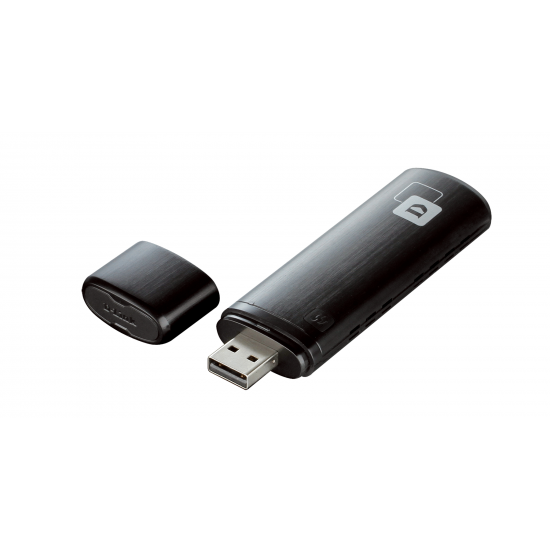 Wireless Adapter D-Link DWA-182, Dual band MU-MIMO, AC 1200, 2.4/ 5GHz, USB 3.0