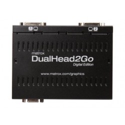 Външен мулти-дисплей адаптер Matrox D2G-A2D-IF за едновременна работа на 2 монитора с VGA вход