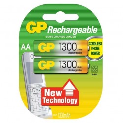 Акумулаторна Батерия R6 AA 130AAHC-UC2 1300mAh NiMH 2 бр. в опаковка GP