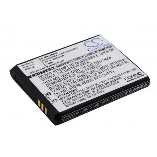 Mobile battery for Samsung SGH-J600, SGH-J758, GT-C3050C 3.7V 850mAh CAMERON SINO