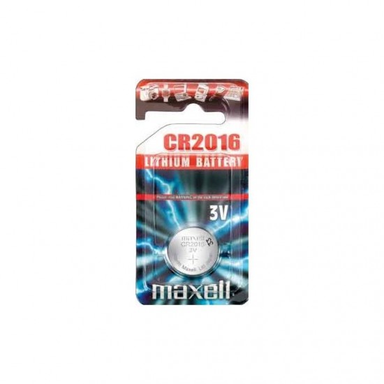 Бутонна литиева батерия MAXELL CR-2016 3V Lithium Button Battery MAXELL CR2016 3V 1pc./1pc./