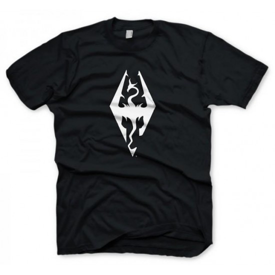 The Elder Scrolls V: Skyrim T-Shirt Dragon Symbol, Gaya Entertainment, XL