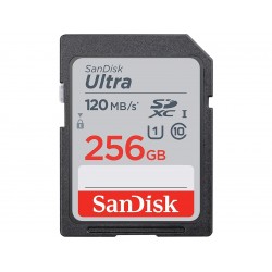 Карта памет SANDISK Ultra SDHC, 256GB, Class 10, U1, 120 Mb/s