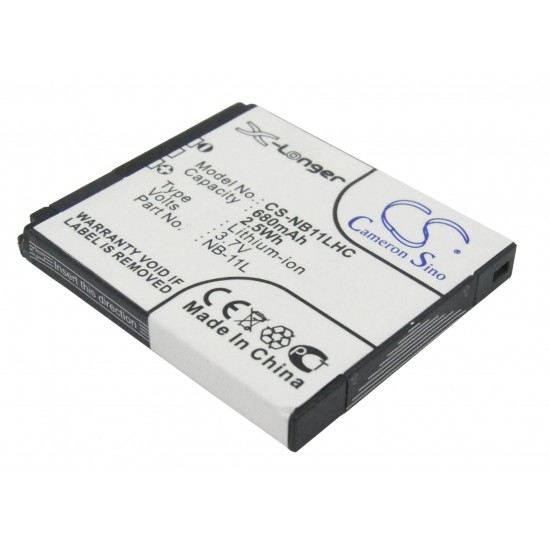 Camera Battery for CANON NB-11L LiIon 3.7V 680mAh Cameron Sino