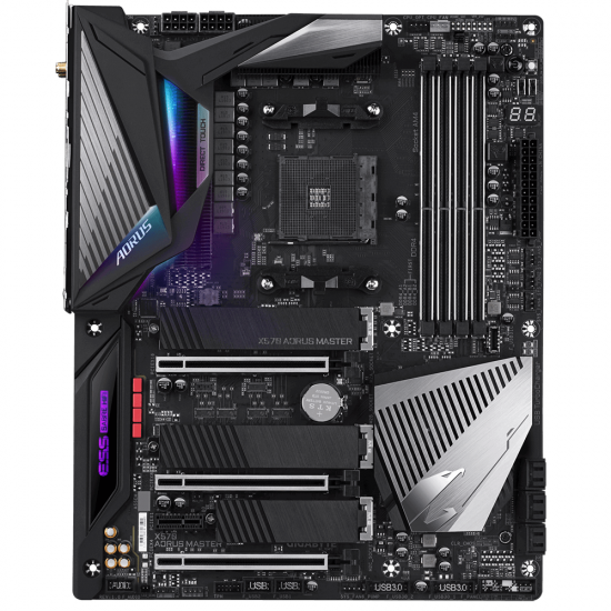 Motherboard GIGABYTE X570 AORUS Master Socket AM4, Wi-Fi 6, 2.5Gbit Lan, RGB Fusion, PCIe 4.0