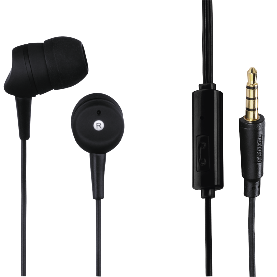 Earphones HAMA Basic 184041, Microphone, In-Ear, Black