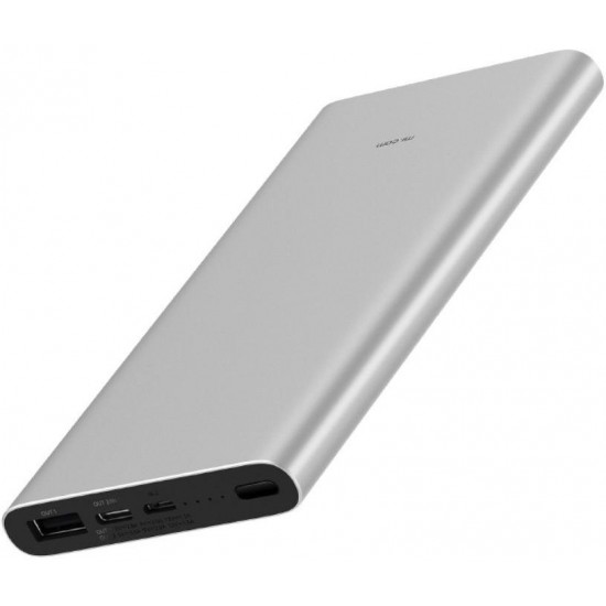 PowerBank Xiaomi Mi 3, 10000 mAh 18W, USB A: 5V-2,4А, USB-С: 5V-3А, Silver