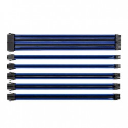 Комплект оплетени кабели Thermaltake TtMod, Black/Blue Комплект оплетени кабели Thermaltake TtMod, Black/Blue