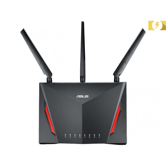 Wireless Router ASUS RT-AC86U, Dual band AC2900 NitroQAM&trade;, 750+2167 Mbps, 1 x USB 3.0, 1 x USB 2.0, Gigabit