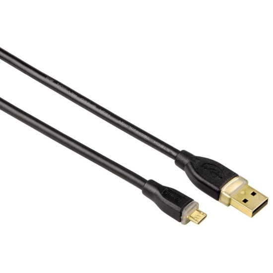 Cable HAMA 78419 Micro USB 2.0, 1.8 m, Black