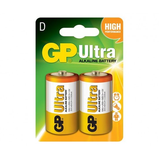 GP Alkaline battery ULTRA LR20 / 2 pcs. pack / 1.5V GP