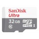 Карта памет SANDISK Ultra microSDHC UHS-I, 32GB, Class 10, 80Mb/s, Адаптер