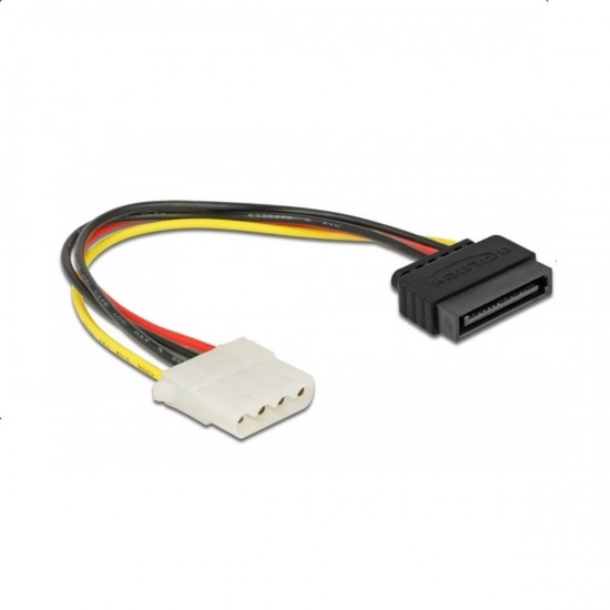 Cable DeLock Power Cable SATA 15 pin female to 4 pin female, 20 cm